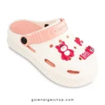 كراكس دخترانه عروسکی میانه مدل دلوین برند پاپا سفید گلبهی