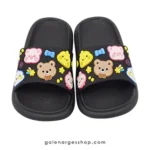 دمپایی راحتی دخترانه عروسکی مدل نیکا برند پاپا مشکی