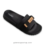 دمپایی راحتی مردانه مدل پویان برند پاپا مشکی