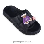 دمپایی مدل ندا میانه برند پاپا مشکی