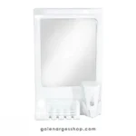 آینه سرویس بهداشتی آوین پلاستیک مدل آوا سفید