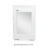 شلف حمام دیواری ضدآب آینه‌دار برند آوین مدل آویسا رنگ سفید