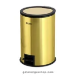 سطل زباله پدالی 20 لیتری طلایی برند اطلس مدل هاینس