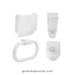 ست 4 تیکه سرویس بهداشتی سفید برند اطلس مدل الوند