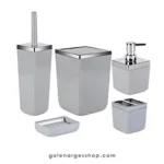 ست سرویس بهداشتی چهار گوش مدل لیمون طوسی