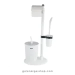 ست سطل و برس سه کاره سفید اطلس