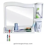 ست آینه و جامایع سفید آوین پلاستیک مدل ونوس